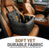 Otalar 35 lbs, Elevated Dog Car Seat for Small/Medium Dogs up to Memory Foam Pet Booster Seat with Detachable Washable