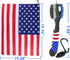 Golf Club Brush and American Flag Golf Towels - Cleaning Kit with Strong Magnet for Golf Clubs or Bag