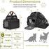 JUNGYOON Cat Carrier, Expandable Airline-Approved Soft-Sided Pet Travel Bag for Cats, Small Dogs & Small Pets
