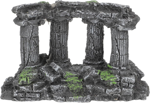 PRETYZOOM Miniature Roman Column Ornament for Aquarium Decorations, Rock Cave for Shrimp, Fish, and Turtle