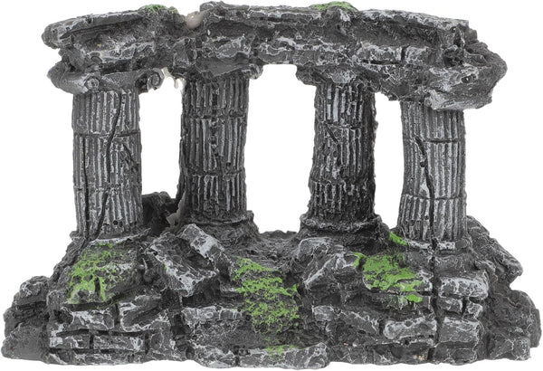 PRETYZOOM Miniature Roman Column Ornament for Aquarium Decorations, Rock Cave for Shrimp, Fish, and Turtle