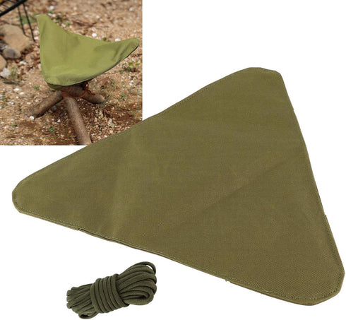 Beufee Camping Tripod Stool Cloth, Waterproofs Portable Camp Chair Canvas Portable Tripod Seat for Outdoor Camping