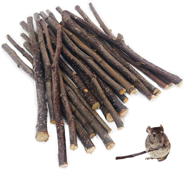 William Craft Apple Sticks - Pet Chew Toys Treats for Chinchilla, Guinea Pigs, Rabbits, Squirrel, Hamster, Bunny