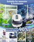 Rechargeable Aquarium Air Pump, Portable Oxygen Pump with Single/Dual Outlets, Quiet Aerator for 30/70 Gallon Tanks