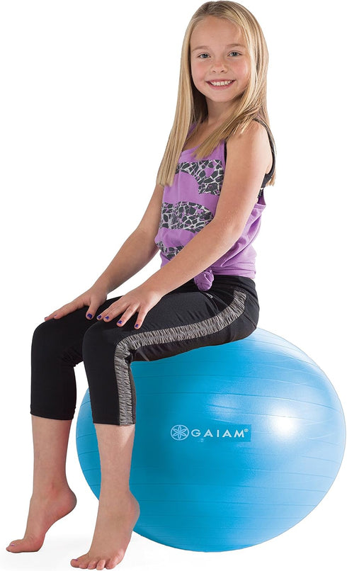 Gaiam Kids Balance Ball, 45cm, Exercise Stability Yoga Ball for Active Children, Home or Classroom