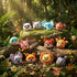 JolliLudo 13 Pcs Hide and Seek Dog Toys Activity Puppy Chew Squeaky Animal Plush Woodland Toys with Crinkle Treehouse