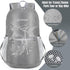 ZOMAKE Ultra Lightweight Hiking Backpack 20L - Packable Small Water Resistant Daypack for Women Men (Silver Gray)