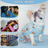 TONY HOBY Dog Pajamas, Soft Breathable Jumpsuit with Cute Smile Cupcake for Small Medium Dogs (Blue, XS)