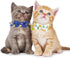ADOGGYGO Cat Collar Breakaway, 2 Pack Kitten Collar with Removable Bowtie, Universe Dinosaur Design