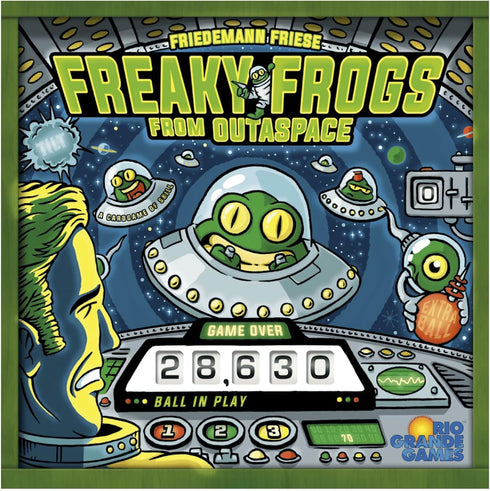 Freaky Frogs from Outaspace - Pinball Session Card Game for 1 Player by Rio Grande Games