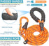BAAPET 6 Feet Slip Lead Dog Leash, Anti-Choking with Durable Rope Cover and Padded Handle for Dogs - Orange