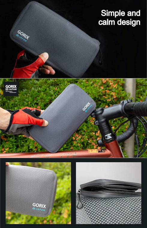 GORIX Waterproof Cycle Wallet Pouch Bag, Mobile Phone Case for Road MTB Bike (GX-BSZG).