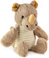 Safari Pet Plush Toy with Squeaker, Bear, Rhino, Elephant