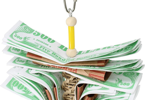 1024 Ka Ching Bonka Bird Toys, Shreddable Vine Paper for Parrot, Parrotlet, Cockatiel, Budgie