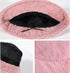 Winter Soft Faux Fur Plush Bucket Hat, Lovely Fisherman Cap for Women