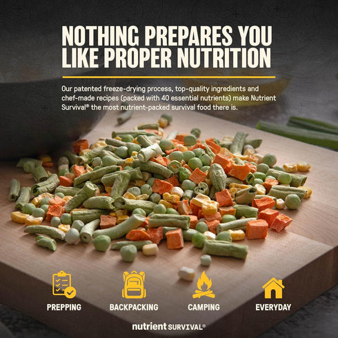 #10 25-Year Freeze-Dried Mixed Vegetables Can | Shelf Life | Emergency Food | Premium Non-GMO Blend