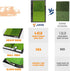 Jaya Golf Hitting Practice Mat, Two Options (Heavy Rubber Base Dual-Turf Mat with Ball Tray, Tri-Turf Mat with Practice