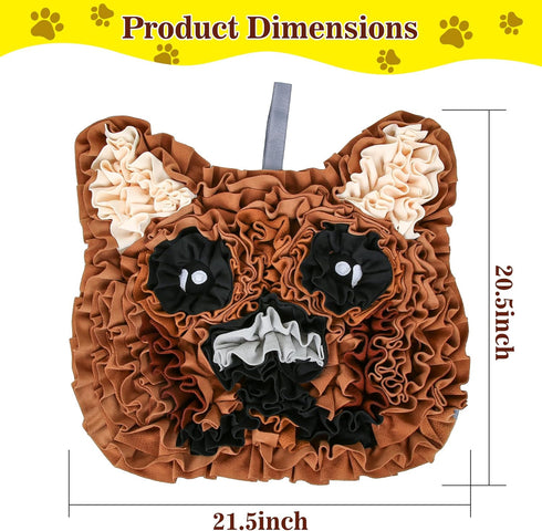 FVUUKOSIIT Snuffle Mat for Dogs, Interactive Dog Toys, Puppy Slow Feeder Mat, Mental Stimulation, Foraging Skills
