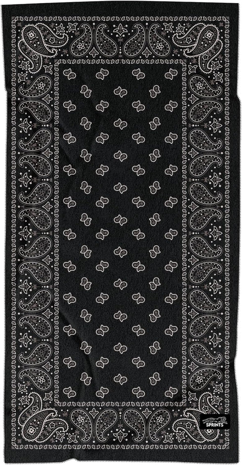 Full-Sized Performance Microfiber Running Towel & Car Seat Cover - Paisley Probs