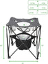 23.25" 23.25" 24.5" Mind Reader Folding Tailgate Table, Camping Gadgets, Tailgate Essentials, Portable Cooler, L x W x