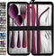 VANDBAO Portable Travel Utensils - 9 Pieces Reusable Silverware Set with Case for Camping and Picnics