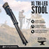 225 lbs, Black Sierra Folding Hunting Stool w/Shoulder Strap Supports Lightweight Collapsible Tripod Seat, Foldable
