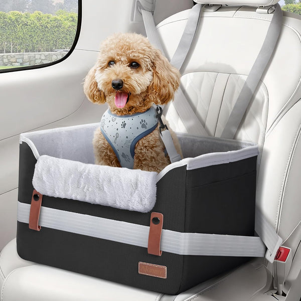 Akinerri Dog Car Seat for Small Dogs, Puppy Seat with Memory Foam