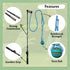 lamfer Flirt Pole for Dogs, Tether Tug Outdoor Dog Toy, Interactive Toys for Large Breed & Puppies, Agility Training
