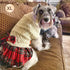 KYEESE Dog Sweater, Warm Pullover Pet Coats with Bowtie for Small Dogs in Cold Weather (Thick Knitwear)