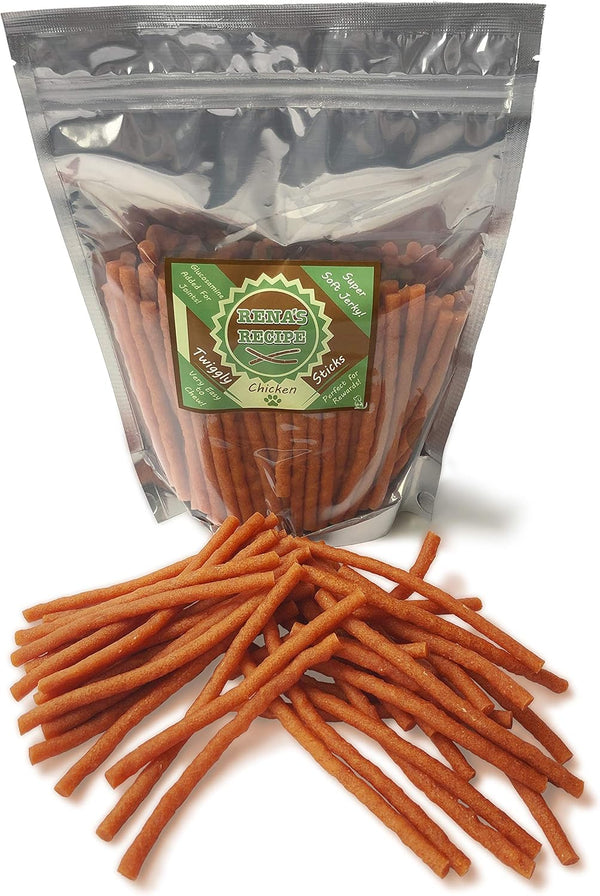 Rena's Recipe Twiggly Chicken Sticks (24oz /1.5lbs) Big Pack (Around 100 Pieces)