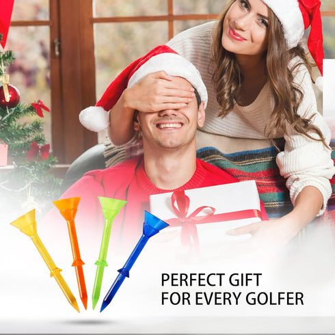 ToVii 3-1/4" Big Cup Plastic Golf Tees, 40 Pack, Excellent Durability and Stability Tees