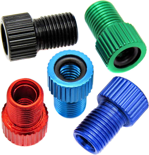 Presta Valve Adapter to Convert Presta to Schrader, Inflate Tire Using Standard Pump or Air Compressor