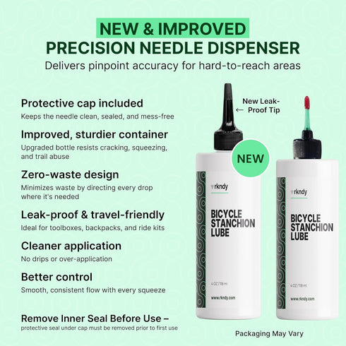 Fork Stanchion & Shock Lube - Premium Bicycle/Bike Suspension Lubricant for Eliminating Rust, Dirt, and Contaminants