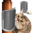 Cat Corner Scratcher - Self Groomer Wall Brush with Face Scratchers and Catnip for Indoor Cats - Easy to Install