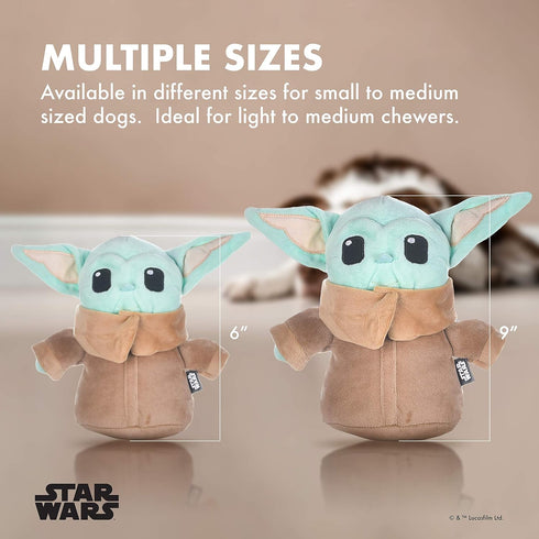 Star Wars for Pets Mandalorian The Child Plush Figure Dog Toy, 9 Inch Medium Soft and Plush Squeaky Toy
