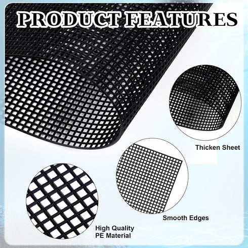 8Pcs Plastic Mesh Canvas Sheets for Embroidery Aquarium Fish Tank Divider, Plastic Grid Isolation Board Partition