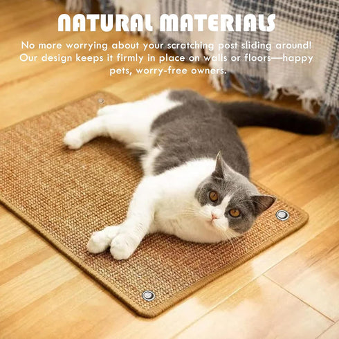 2PCS 16x12 Inches Rabbit Scratching Pad - Natural Sisal Bunny Scratch Pad Durable Rabbit Scratch Pad Chew Toy - Pet