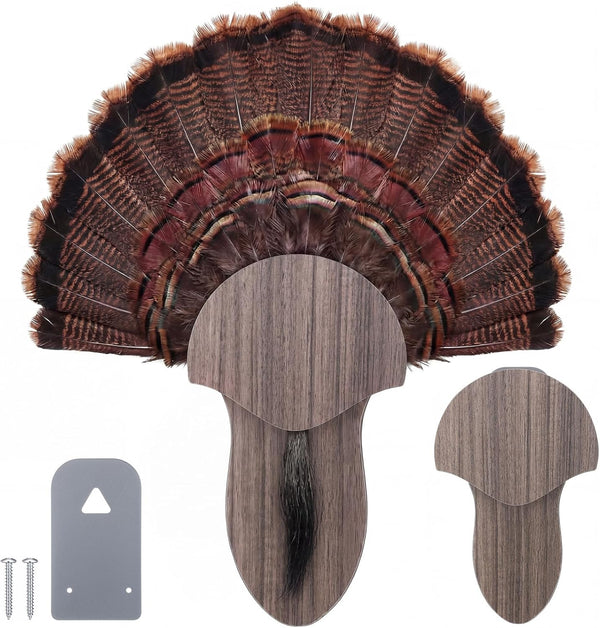 Bucherry Turkey Tail Fan Mounting Kit for Hanging Turkey Tail, Feather, Beard,