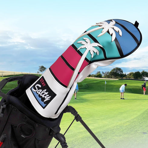 mytag Tropical Golf Headcovers - Coconut Tree Covers for Woods and Driver