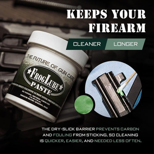 (4oz) FrogLube Paste - Gun Grease - Gun Lubricant - Metal Absorbing Gun Oil Lubricating Paste - Non-Toxic Gun Lube