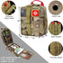 LUXMOM Survival Kit and First Aid Kit, 142Pcs Professional Gear with Molle Pouch for Men Camping Outdoor