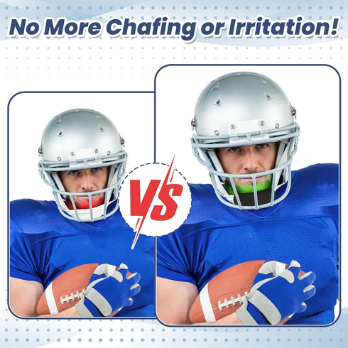 Aosekaa Football Chin Pad,Chin Strap Cushion,Easy to Install,Chin Strap Cover,Jaw Pad