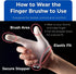 3 Pack MIND UP Dog Finger Toothbrush, Washable & Reusable Finger Brush for Dog Teeth Cleaning, Pet Dental Care Tool