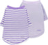 2 Pieces Stripe Dog Clothes for Small Dogs - Summer Dog Shirt, Cute Soft Puppy Clothes, XS~XXL (Purple, Medium)