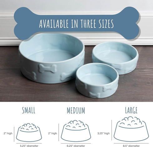 Park Life Designs Pet Bowl - Manor, Small, White