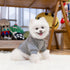 SCENEREAL Dog Hoodie Sweaters for Small Medium Large Dogs, Fleece Sweatshirt with Hat and Pocket, Grey (M)