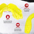 SAFEJAWZ Sports Mouthguard Slim Fit, Adult and Junior Mouth Guard with Case for Contact Sports, Yellow