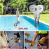 Zipline Pulley with Carabiner and Handle | 304 Stainless Steel Tandem Speed Double Pulley for 1/4 5/16 3/8 Cable