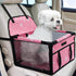 PetsHome Dog Car Booster Seat, Foldable Pet Car Seat with 12 PVC Tubes, Waterproof Oxford Travel Seat for Small to