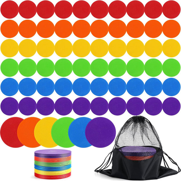 Tinideya TPE Floor Spot Markers Dots for Gym Flat Non Slip Spot